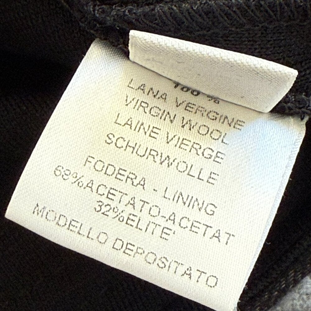 - Guy Rover 100% Virgin Wool Shift Dress in Black Fall Winter Italy 44 or US MED - Picture 7 of 13
